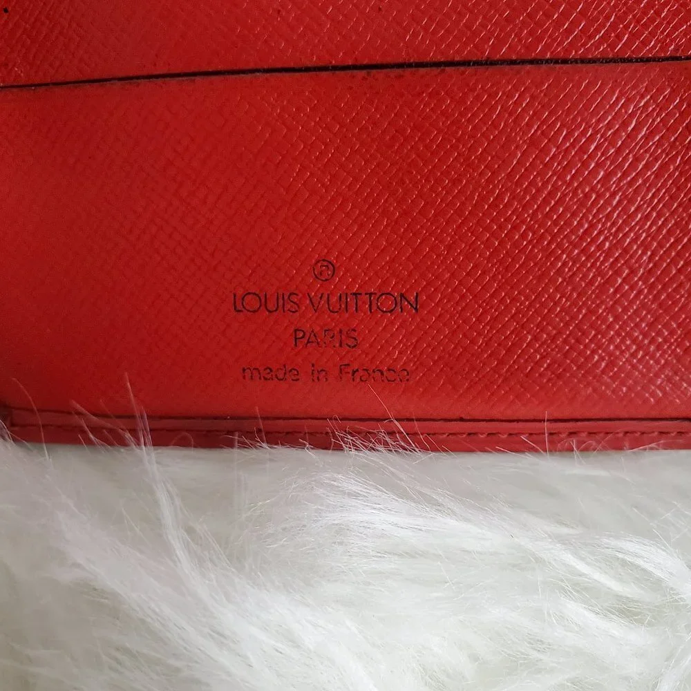 Louis Vuitton Vintage Red Epi Leather Compact Bifold Wallet